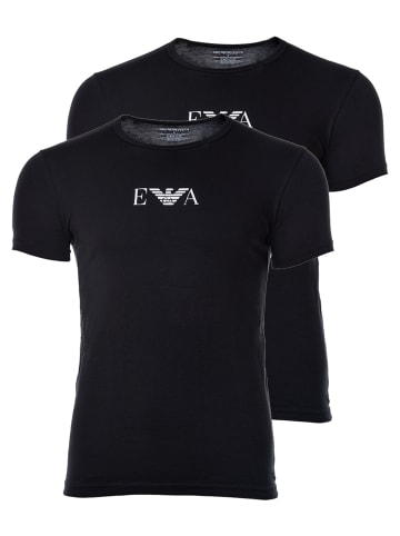 Emporio Armani T-Shirt 2er Pack in Schwarz