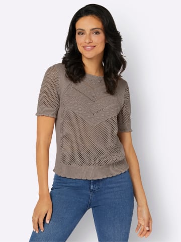 WITT WEIDEN Ajourpullover in taupe