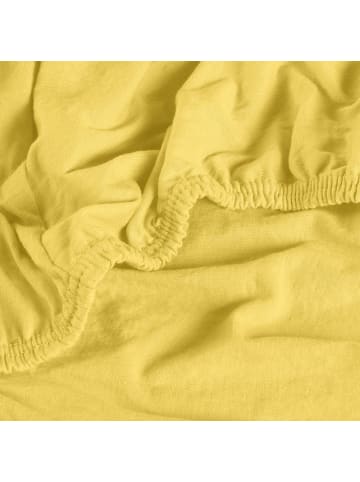 REDBEST Single-Jersey Spannbettlaken Pittsburgh in gelb