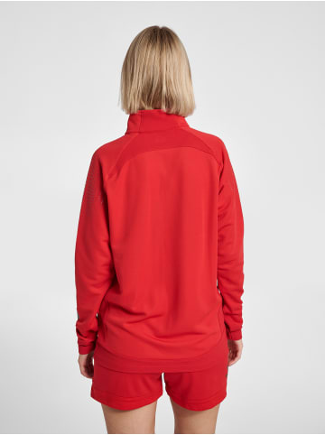Hummel Halbreißverschluss Sweatshirt Hmllead Damen in TRUE RED
