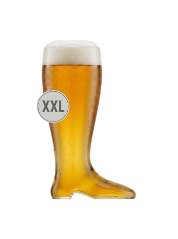 Rastal Riesen-Bierstiefel XXL 2,0 Liter transparent in transparent