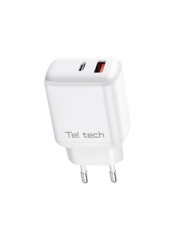 Wisam Teltech Power-Ladegerät GaN USB / USB-C 45W PD PPS weiß TCH-03