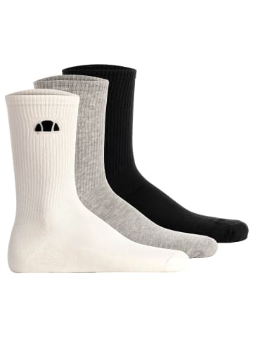 ellesse Socken 3er Pack in Schwarz/Weiß/Grau