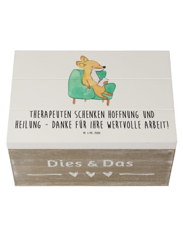 Mr. & Mrs. Panda Dekokiste Therapeut Dankeschön mit Spruch in Weiß