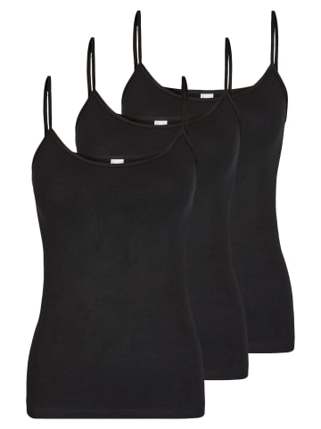 Nina von C. Spaghetti Top Daily in Schwarz