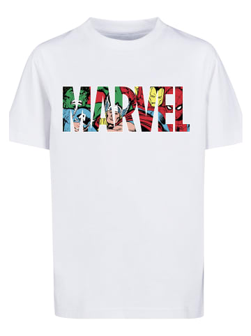 F4NT4STIC T-Shirt Marvel Avengers Logo Characters in weiß