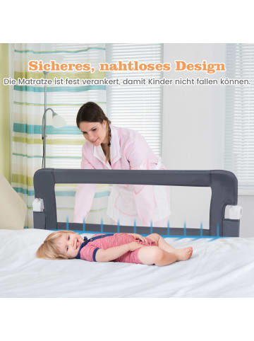 COSTWAY Bettgitter in Grau