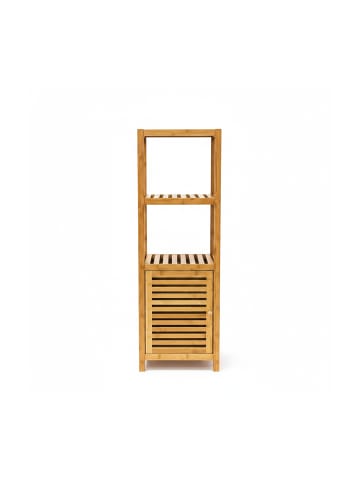 relaxdays Badregal in Natur- (B)36,5 x (H)110 x (T)33 cm