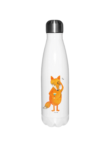 Mr. & Mrs. Panda Thermoflasche Fuchs Lord ohne Spruch in Weiß