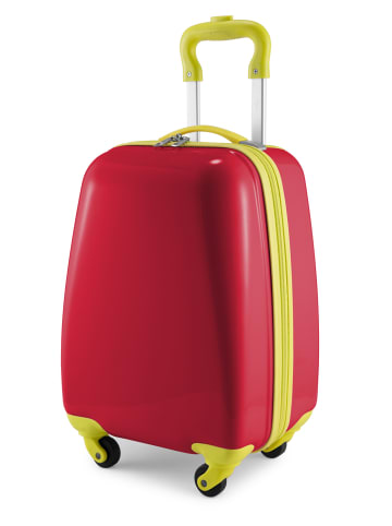 Hauptstadtkoffer For Kids - Kindertrolley mit Sternenaufklebern in Rot