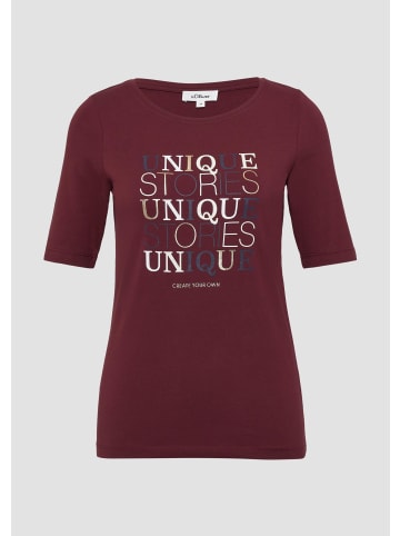 s.Oliver T-Shirt in 39D2_bordeaux