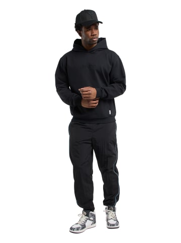 Carlo Colucci Hoodie ohne Reißverschluss Frigo in Schwarz