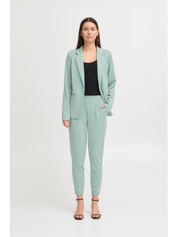 ICHI Casual IHKATE Regular fit in Beryl Green/Almond Herringbone