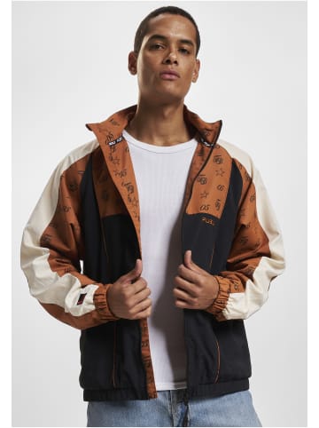 FUBU Track Jackets in black/cognac/offwhite