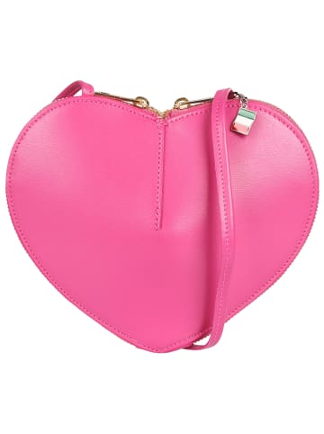 Florence Florence Umhängetasche Leder pink ca. 22cm