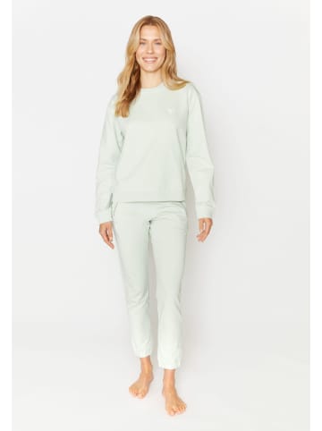 ANGELS  Sweatshirtpullover Sweater in unifarbenem Pastell in SALBEI