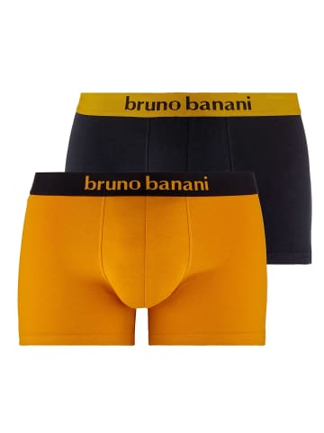 Bruno Banani Boxershort 2er Pack in Goldgelb/Schwarz