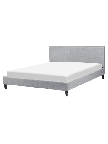 Beliani Doppelbett FITOU in Grau/Braun - (W) 170 x (H) 87 x (L) 214 cm