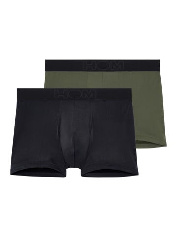 HOM Retro Short / Pant Supersoft in Schwarz / grün