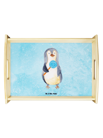 Mr. & Mrs. Panda Tablett Pinguin Lolli ohne Spruch in Eisblau