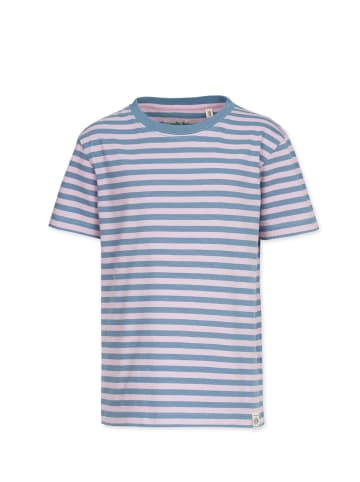 Band of Rascals T-Shirt " Striped " in aegean-blue-faded-pink