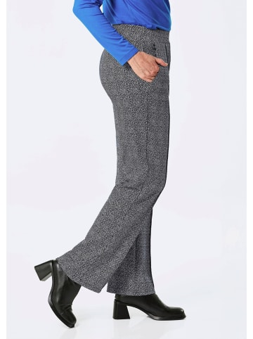 GOLDNER Kurzgröße:  Hose Hose in schwarz / weiß / gemustert