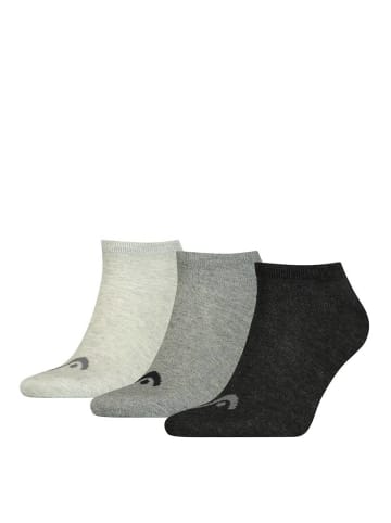 HEAD Socken 3er Pack in Grau Mix