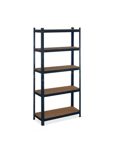 relaxdays Schwerlastregal in Schwarz - (B)70 x (H)180 x (T)30 cm