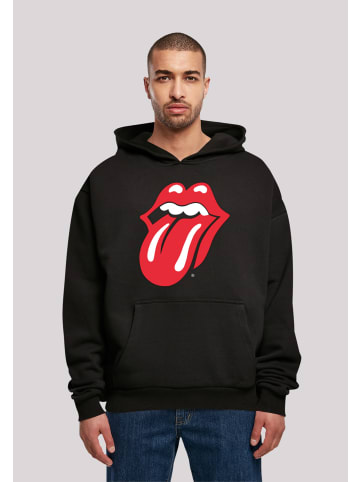 F4NT4STIC Ultra Heavy Hoodie The Rolling Stones Zunge in schwarz