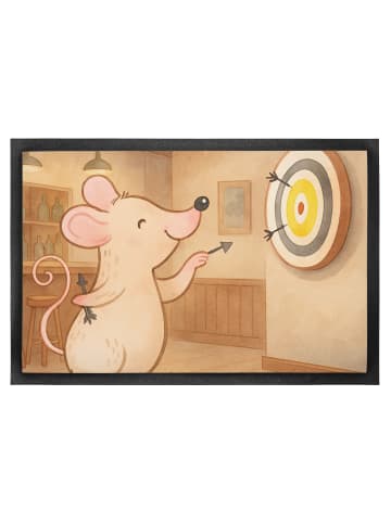 Mr. & Mrs. Panda Schmutzfänger Maus Dart spielen Design ohne Spruch in Weiß