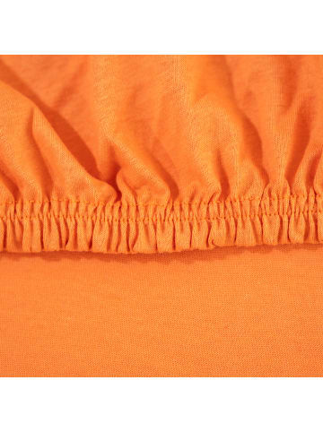 Traumschloss Comfort Jersey Spannbettlaken in mandarine