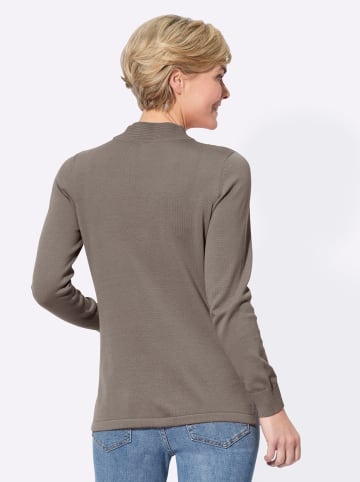 WITT WEIDEN Stehkragen-Pullover in taupe