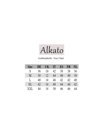 Alkato Alkato Damen Langarm Shirt mit O-Ausschnitt in beige
