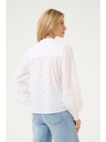 Kaffe Langarm-Bluse KAenya in Chalk