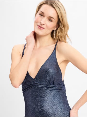 SWING Abendkleid in indigo - 0001