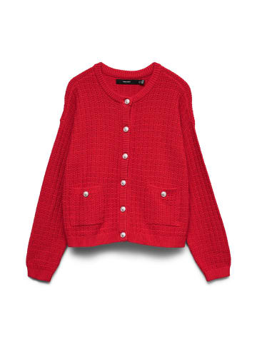 Vero Moda Strickjacke in Ribbon Red