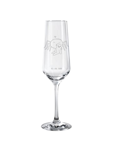 Mr. & Mrs. Panda Champagnerflöte Spinne Agathe Teddy ohne Spruch in Transparent