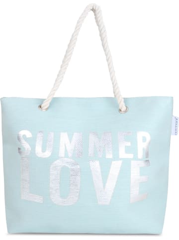 normani Bequeme Sommer-Umhängetasche, Strandtasche in Summer Love Blue