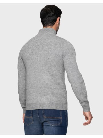 Threadbare Stehkragenpullover Maxwell in Grau