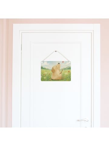 Mr. & Mrs. Panda Deko Wandbild Hund Liebe Design ohne Spruch in Weiß