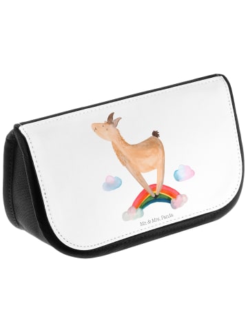 Mr. & Mrs. Panda Waschtasche Lama Regenbogen ohne Spruch in Weiß
