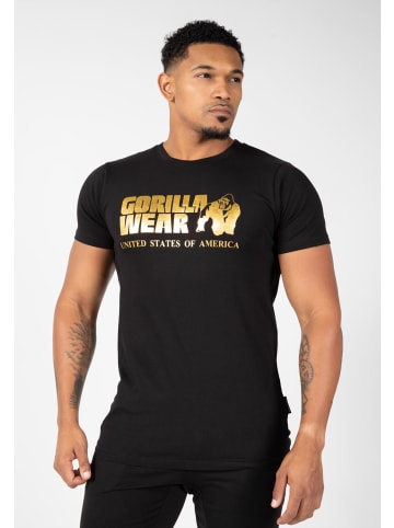 Gorilla Wear T-shirt - Classic - Schwarz/Gold