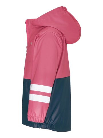 Playshoes Regen-Jacke 3-in-1 in marine/beere
