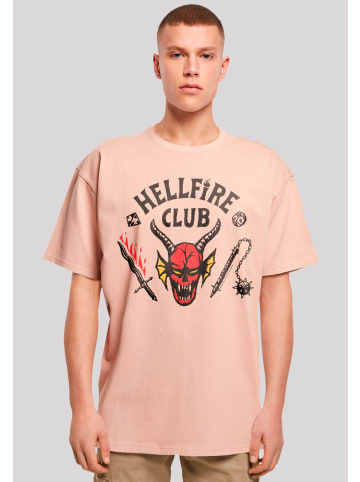 F4NT4STIC Oversize T-Shirt Stranger Things Hellfire Club in amber