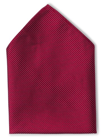 Finshley & Harding London Fliege und Einstecktuch in bordeaux - 0001