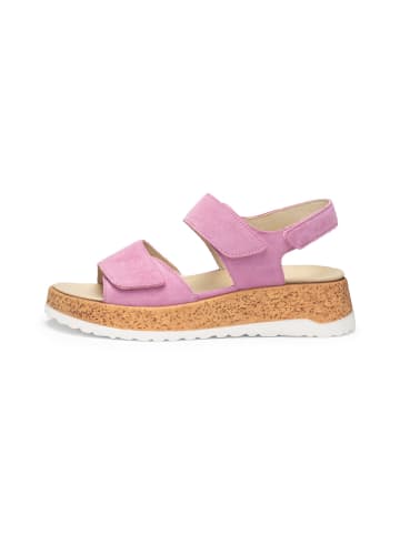 VITAFORM Veloursleder Sandaletten in bubblegum