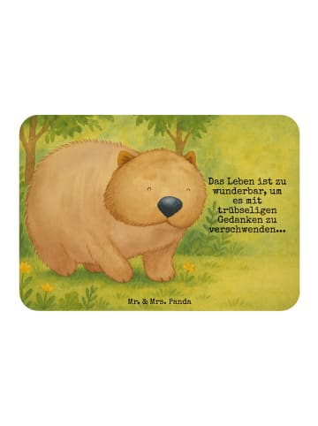 Mr. & Mrs. Panda Kühlschrankmagnet Wombat Design mit Spruch in Weiß