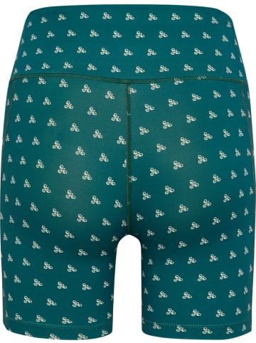 Hummel Leggings "Hiit Aop Impact Hw Short Tights" in Grün