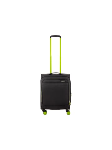 Franky Koffer Gr. S Reisegepäck T27-B Spinner 55er in black/green