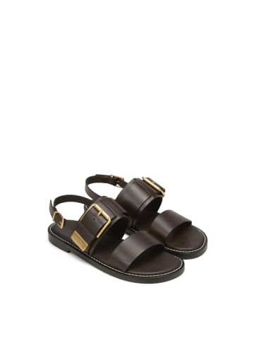 Marc O'Polo Pantolette in dark chocolate